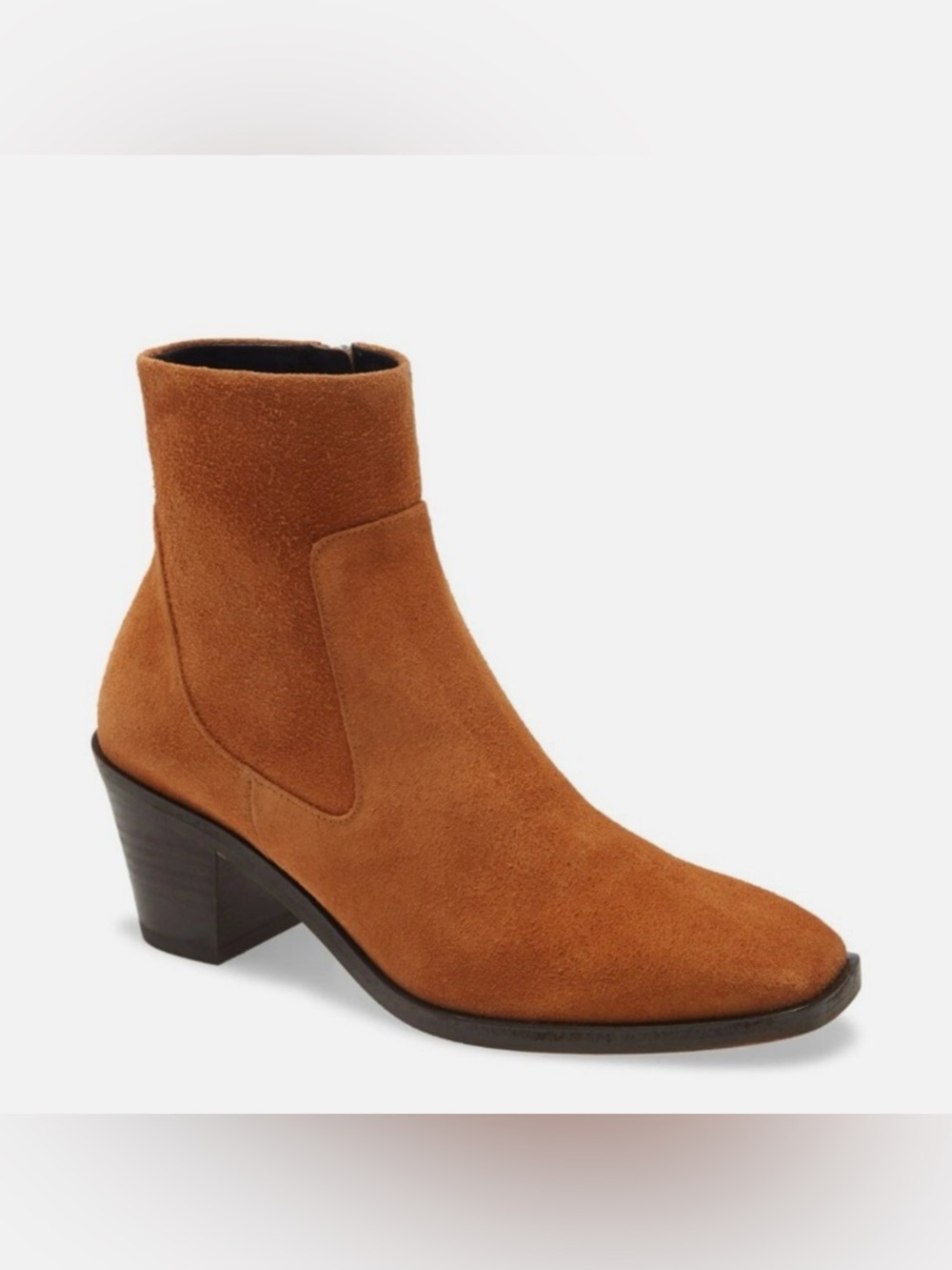 rag & bone Suede Ankle Boot in Cognac Brown